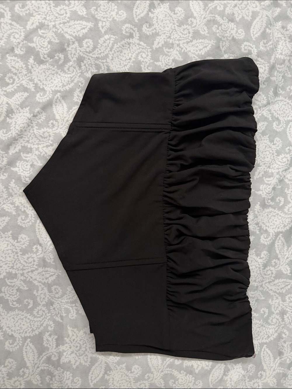 Better Be Black Ruffle Skort